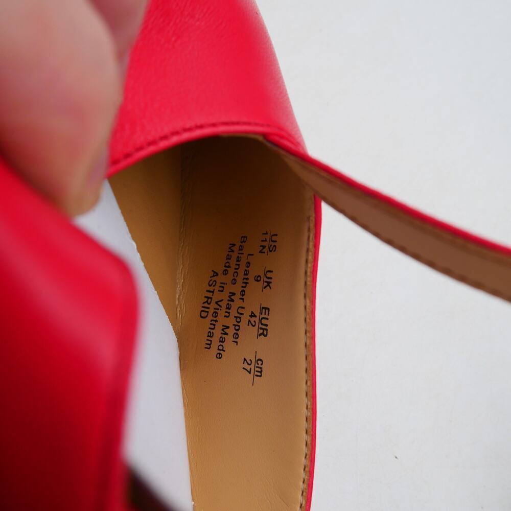 NEW Naturalizer Women's 11 Narrow Astrid Pumps Heels Shoes Crantini Red Leather - Picture 9 of 10